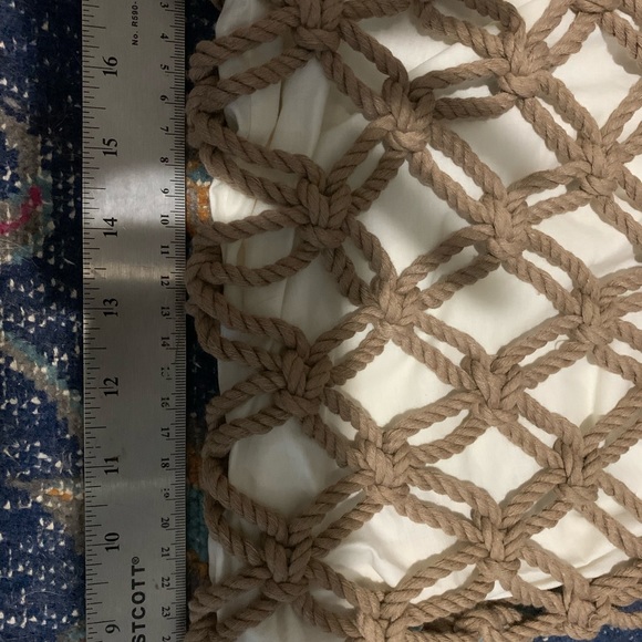 Macrame shoulder bag with long strap - Picture 6 of 8